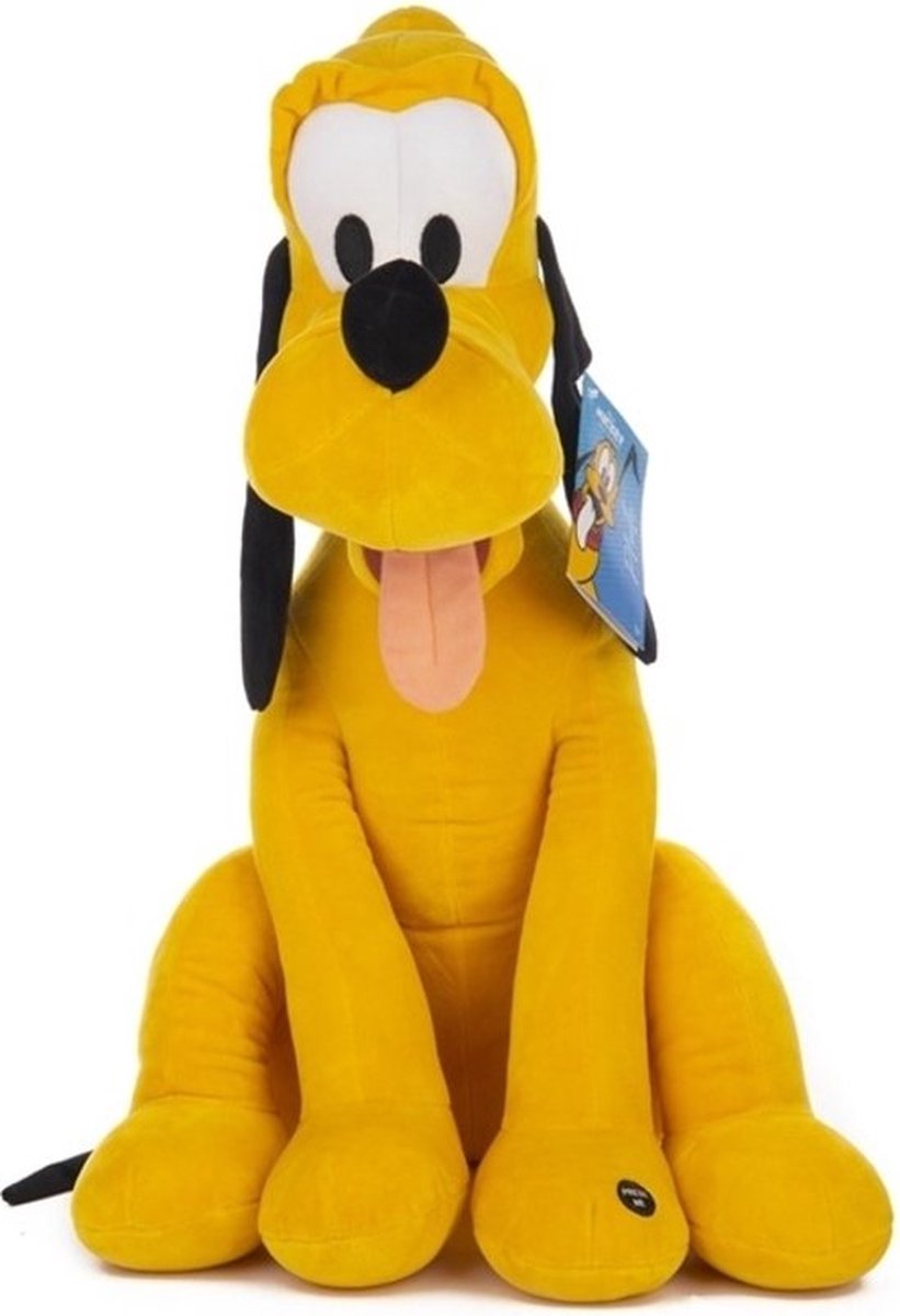 Disney Pluche Knuffel Mickey Mouse Pluto + Geluid 30 cm | Speelgoed knuffeldier plush Mickey Minnie Mouse knuffelpop voor kinderen jongens meisjes | Hond knuffel Dog | Donald Katrien Daisy Duck Goofy Kwik Kwek Kwak